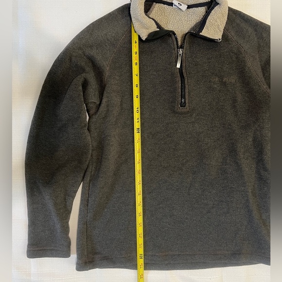 Columbia Men’s Brown/Grey Fleece Sweater Size Medium - Picture 6 of 6